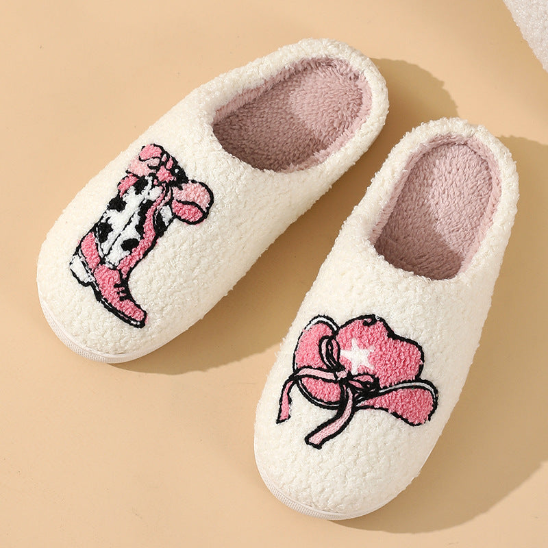 Cute Cartoon Boots Cap Slippers