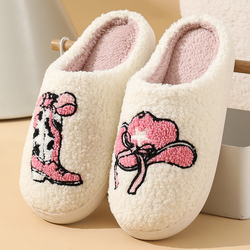 Cute Cartoon Boots Cap Slippers